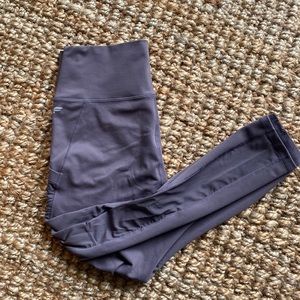 Fabletics On-the-Go High-Waisted Capri in color Shadow